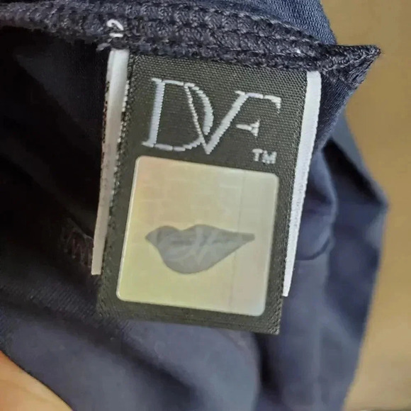 Diane Von Furstenberg Raquel Navy Blue Dress P - Picture 5 of 6